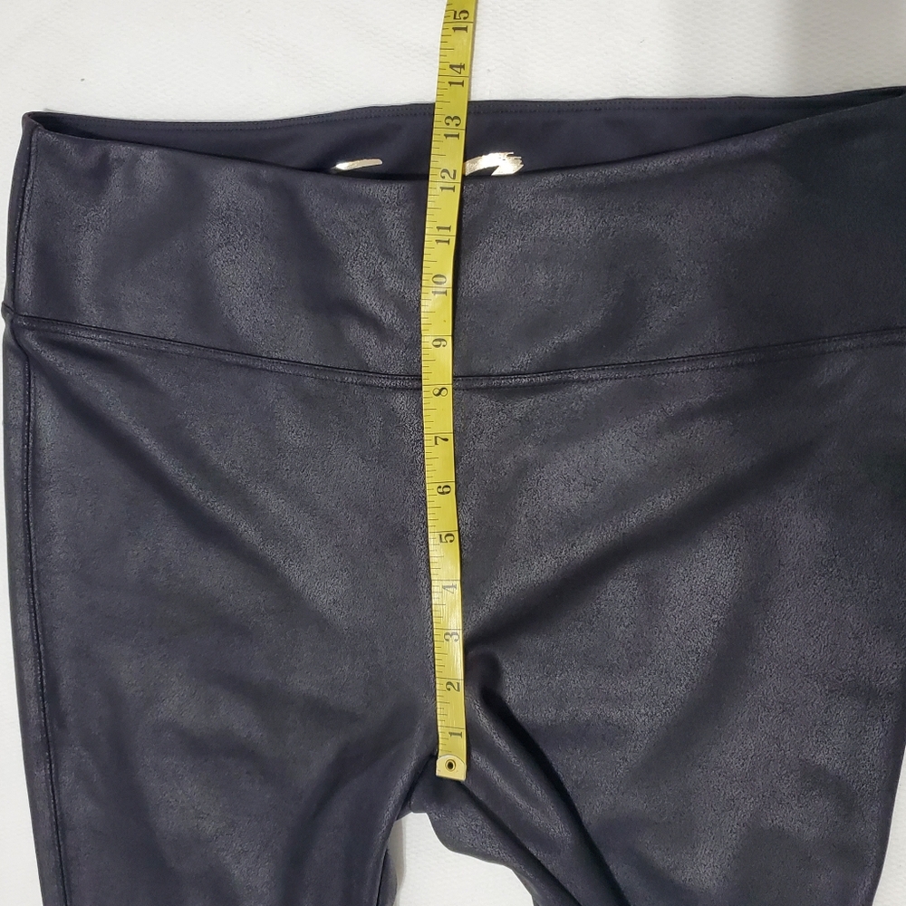 Seven 7 Faux Leather Sculpted Legging Graphite XXL - Picture 7 of 8